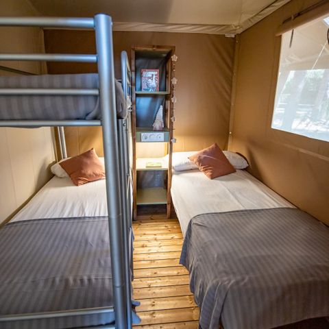 Tente en toile et en bois 5 personnes - Safari Savannah