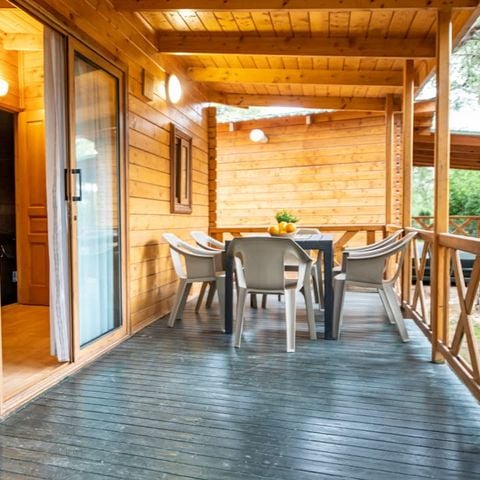 Stacaravan 6 personen - Mediterraan huis