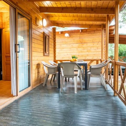 Stacaravan 6 personen - Mediterraan huis