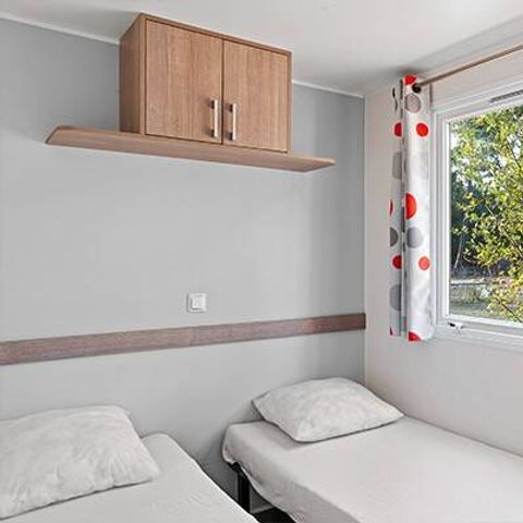 Mobilheim 6 Personen - Classic | 3 Schlafz. | 6 Pers. | Einfache Terrasse