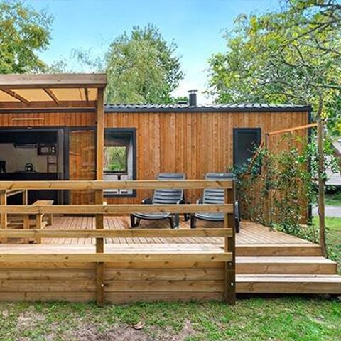 BUNGALOW 4 personnes - Mobil-home | Premium | 2 Ch. | 4 Pers. | Terrasse surélevée | Clim.