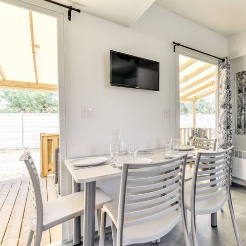 Mobile home 4 persons - Mobile-home | Premium | 2 Bedrooms | 4 Pers. | Raised terrace | Air-con.