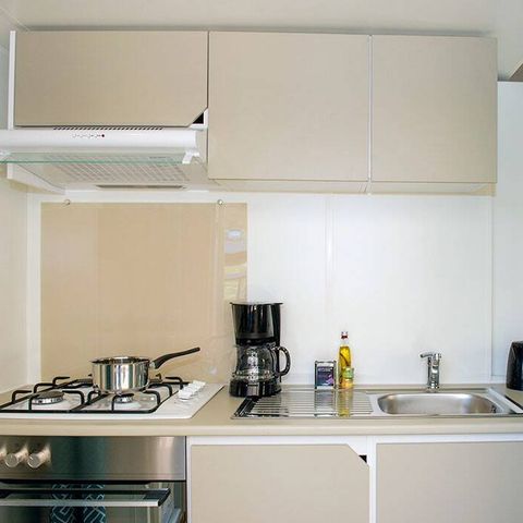 Mobile home 6 persons - Mobile-home | Premium | 3 Bedrooms | 6 Pers. | Raised terrace | Air-con.
