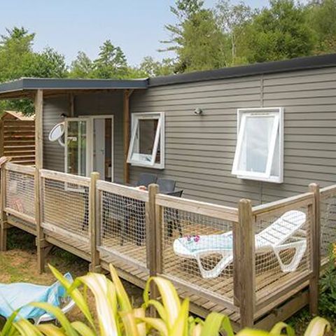 Mobile home 6 persons - Mobile-home | Premium | 3 Bedrooms | 6 Pers. | Raised terrace | Air-con.