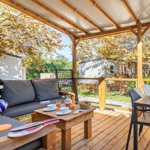 Mobile home 6 persons - Mobil-home | Premium | 3 Bedrooms | 6 Pers. | Terrace Lounge | Air-con.