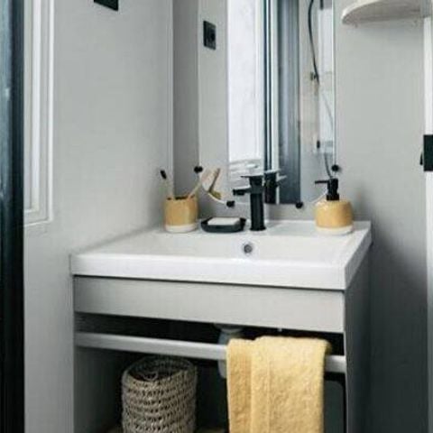 BUNGALOW 6 personnes - Mobil-home | Premium | 3 Ch. | 6 Pers. | Terrasse Lounge | Clim.