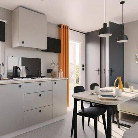 Mobile home 6 persons - Mobil-home | Premium | 3 Bedrooms | 6 Pers. | Terrace Lounge | Air-con.