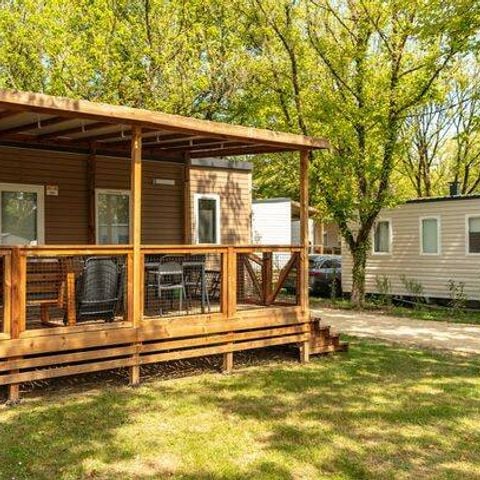 BUNGALOW 6 personnes - Mobil-home | Premium | 3 Ch. | 6 Pers. | Terrasse Lounge | Clim.