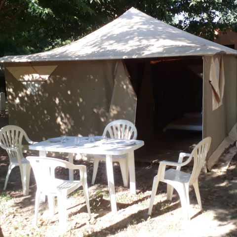 Canvas and wooden tent 4 persons - Les Muguets - 4 people