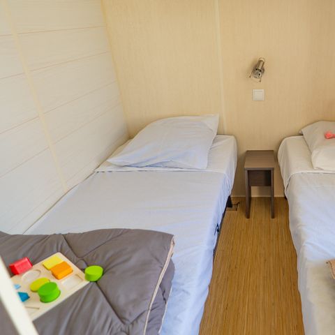 Mobilheim 4 personen - BLICK AUF DEN TEICH