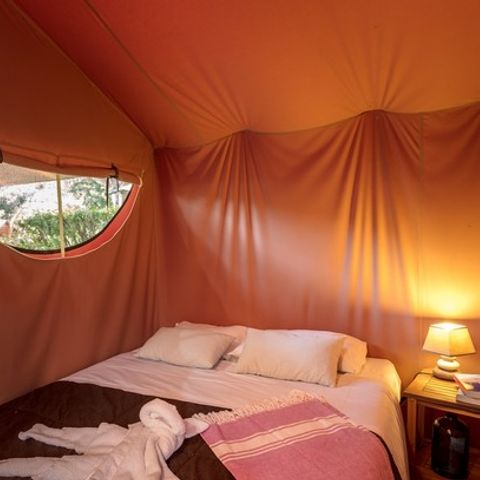 Canvas and wooden tent 5 persons - Lodge