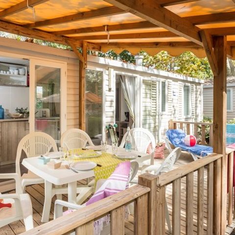 Stacaravan 6 personen - Familie + 3 slaapkamers