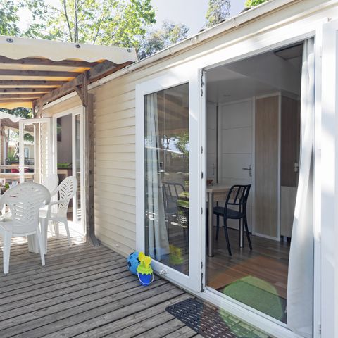 Mobilhome 6 personnes - Classic XL | 3 Ch. | 6 Pers. | Terrasse surélevée | Clim.