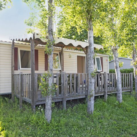 Mobilheim 6 Personen - Classic | 2 Zi. | 4/6 Pers. | Hochterrasse | Klim.