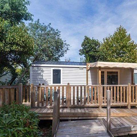 Mobile home 4 persons - Mobile-home PMR | Comfort XL | 2 Bedrooms | 4/6 Pers. | Raised terrace | Air conditioning | TV