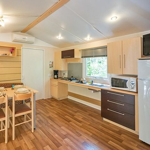 MOBILE HOME 4 people - Mobile-home PMR | Comfort XL | 2 Bedrooms | 4/6 Pers. | Raised terrace | Air conditioning | TV