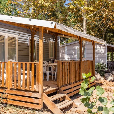 MOBILHOME 6 personas - Mobil-home | Premium | 3 Dormitorios | 6 Pers. | Terraza elevada | Aire acondicionado.