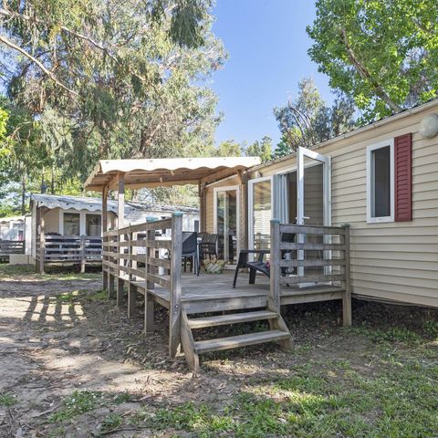 Mobile home 6 persons - Comfort | 2 Bedrooms | 4/6 Pers. | Raised terrace | 1 bathroom | Air conditioning