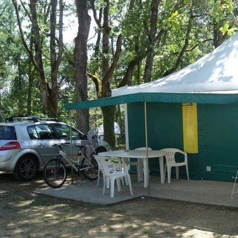 Glampingtent 5 personen - 25m² - 2 kamers