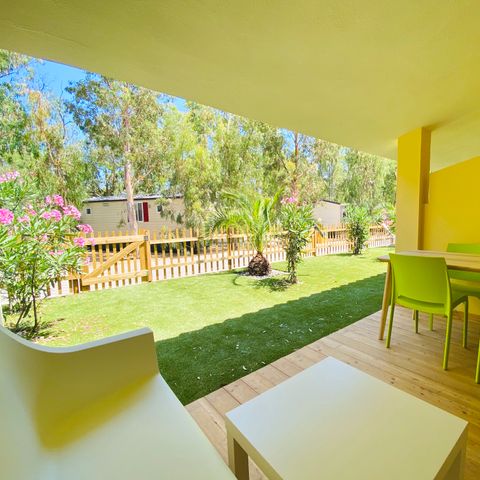 Studio 3 Personen - GREEN HOME Studio (Wohnzimmer mit Kochnische, Doppelbett und Kinderbett)