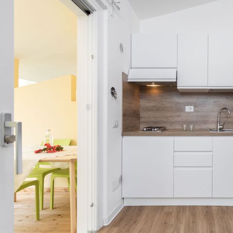 Studio 3 personen - GREEN HOME Studio (woonkamer met kitchenette, tweepersoonsbed en kinderbed)