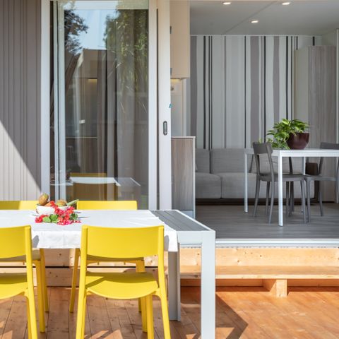 Stacaravan 5 personen - DREAM JACUZZI met twee slaapkamers