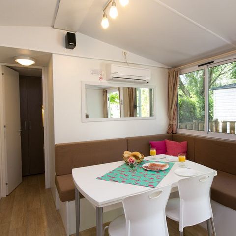 Mobilheim 6 personen - Classic | 3 Zi. | 4/6 Pers. | Erhöhte Terrasse | Klim.