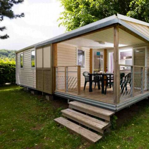 Mobilheim 6 personen - KOMFORT ÜBERDACHTE TERRASSE 29M²