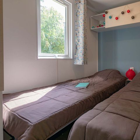 Mobilheim 6 personen - Privilège34m² (3Sch-6P) Überdachte Terrasse