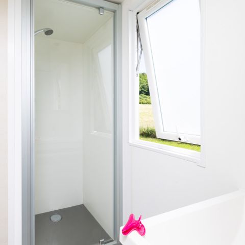 Mobilheim 6 personen - Privilège34m² (3Sch-6P) Überdachte Terrasse