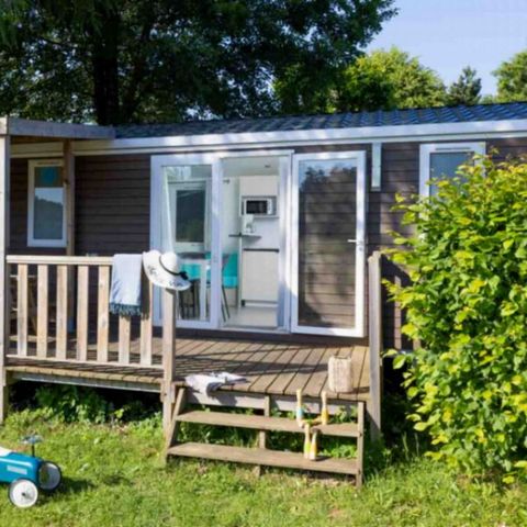 Mobilheim 6 Personen - Privilège34m² (3Sch-6P) Überdachte Terrasse