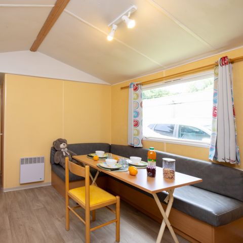 Stacaravan 4 personen - KLASSIEK OVERDEKT TERRAS 27M² Zon/Zon