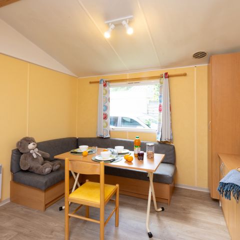Stacaravan 4 personen - KLASSIEK OVERDEKT TERRAS 27M² Zon/Zon