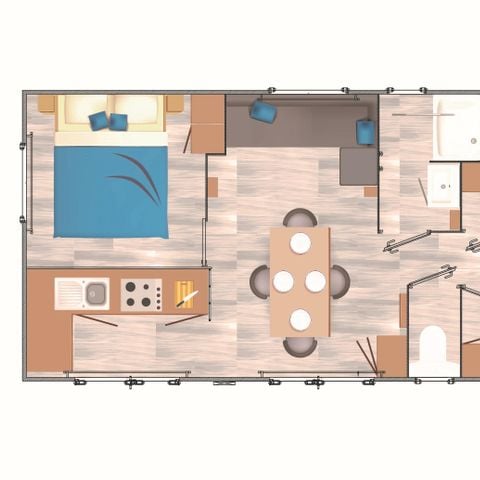 MOBILHOME 6 personnes - Cottage  Privilège Soléa