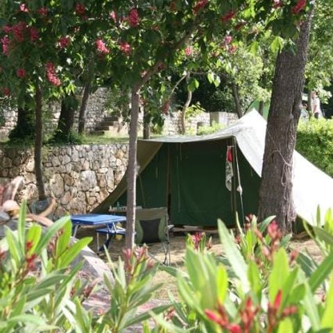 PARCELA - Parcela confort (con 6 Amp electricidad incl.) - 7m máx cuerdas/luna incl.