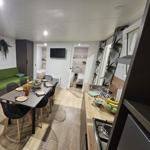 Stacaravan 6 personen - Nieuw Cottage Cottage Privilège Oasis 3 slaapkamers