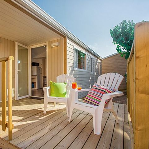 MOBILE HOME 6 people - | Comfort | 3 Bedrooms | 6 Pers | Single terrace | Air conditioning | TV