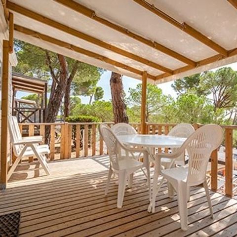 Mobile home 4 persons - Comfort XL | 2 Bedrooms | 4 Pers | Raised terrace | Air conditioning | TV