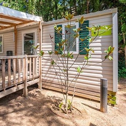 Mobile home 2 persons - Mobile-home | Comfort | 1 Bedrooms | 2 Pers. | Raised terrace | Air conditioning | TV