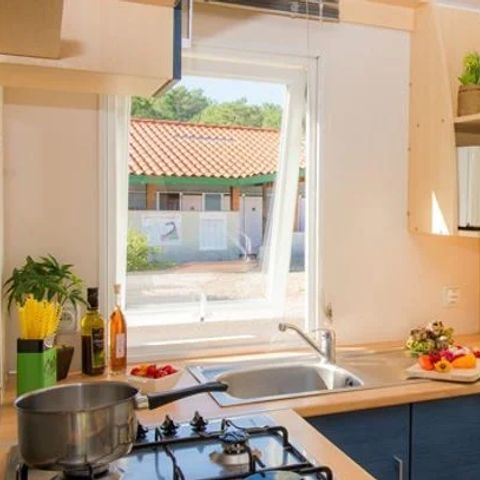 Mobile home 2 persons - Comfort | 1 Bedrooms | 2 Pers | Raised terrace | Air conditioning | TV