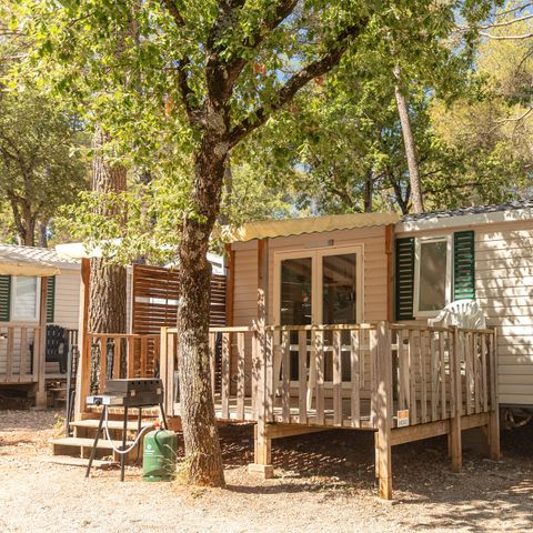 MOBILE HOME 6 people - | Comfort XL | 2 Bedrooms | 4/6 Pers. | Raised terrace | Air conditioning | TV