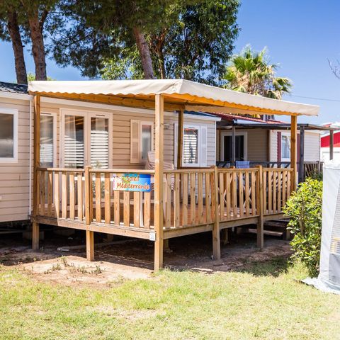 Mobile home 6 persons - Mobile-home | Comfort | 2 Bedrooms | 4/6 Pers. | Raised terrace | Air conditioning | TV