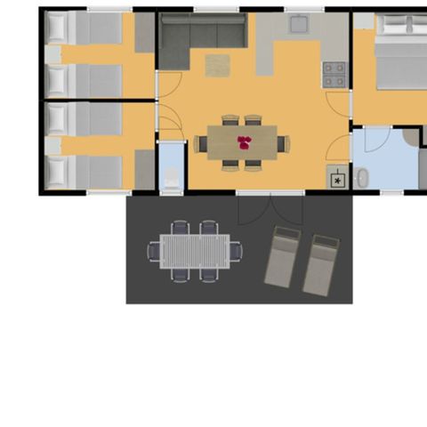 Stacaravan 6 personen - Durzon