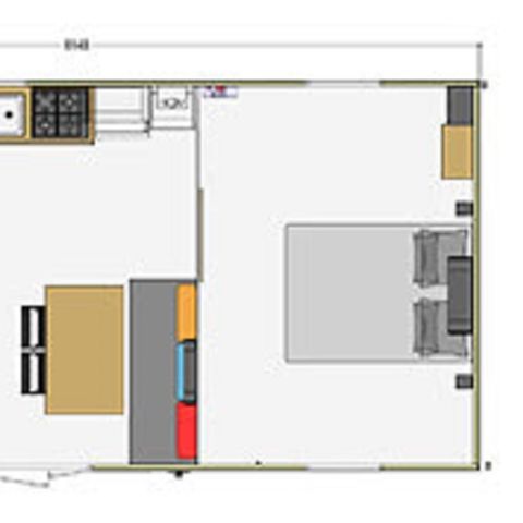 Mobilheim 4 Personen - Komfort - 2 Zimmer PMR