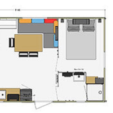 MOBILHEIM 12 Personen - Family Max - 2 Mobiles Home 3 Schlafzimmer