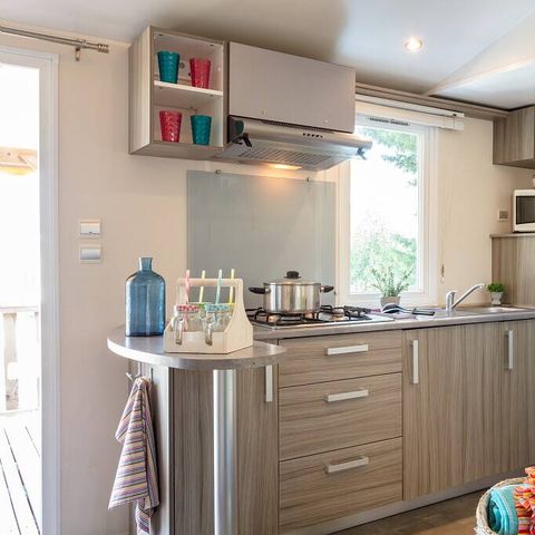 Mobile home 6 persons - Mobil-home | Classic | 2 Bedrooms | 4/6 Pers. | Raised terrace | Air-con.