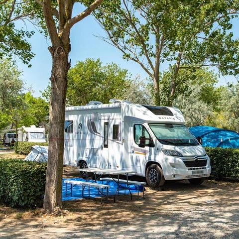 Kampeerplaats - met elektriciteit + water + afvoer