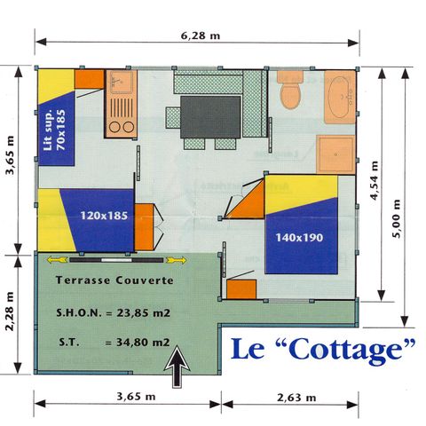 CHALET 6 personas - HLL COTTAGE - 2 habitaciones