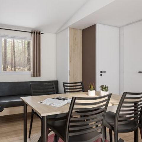 Mobilheim 6 personen - Premium - 33 m² (3 Zimmer) + Überdachte Terrasse