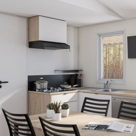 Mobile home 6 persons - Premium - 33 m² (3 bedrooms) + Covered terrace